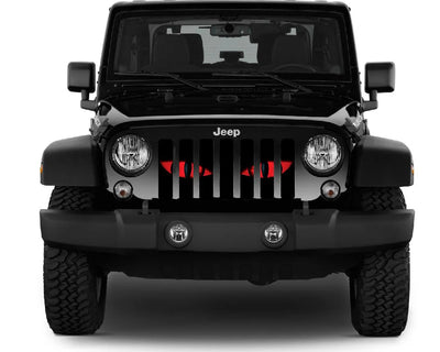 Red Chaos Eye Jeep Grille Insert