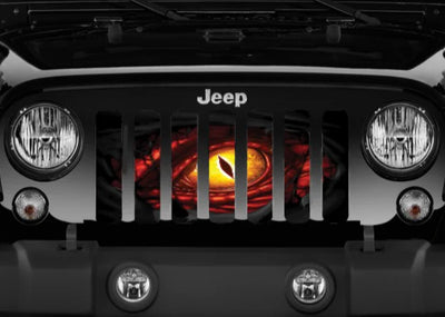 Red Dragon Eye Close Up Grille Insert