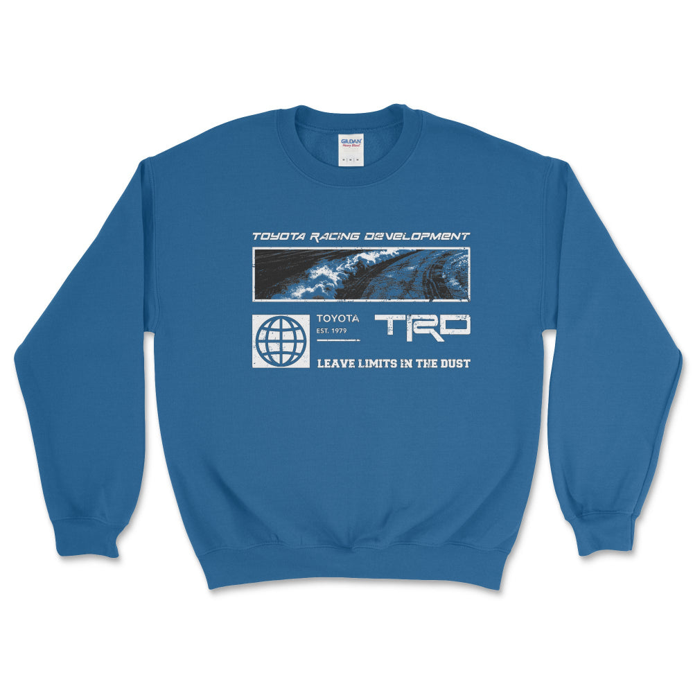 TRD Sweatshirt-Royal Leave Limits in the Dust