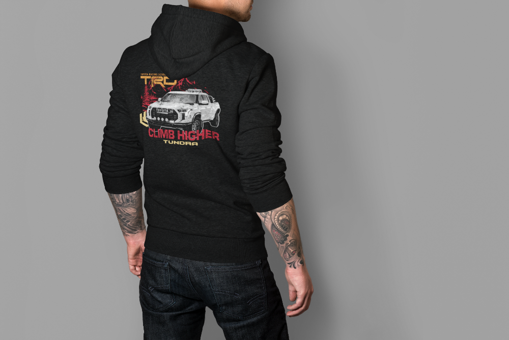 TRD Toyota Tundra Toyota Racing Development Zip-Up Black Hoodie