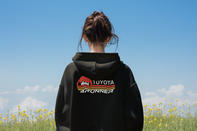 Toyota 4Runner Retro Mountain TRD Stripe Zip-Up Hoodie