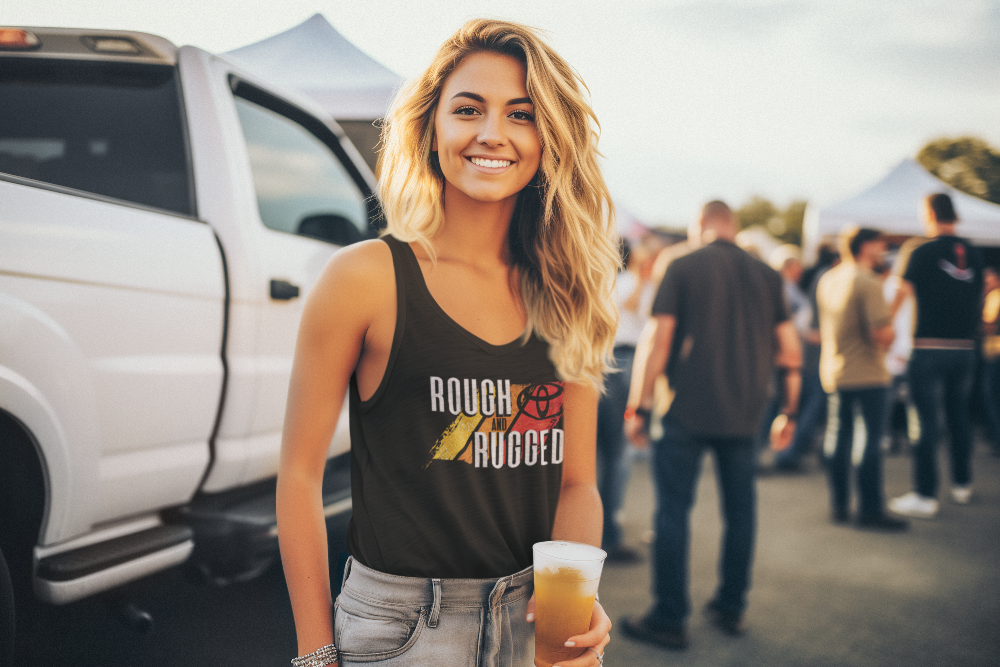 Toyota Logo Women's Tank Top-Rough and Rugged