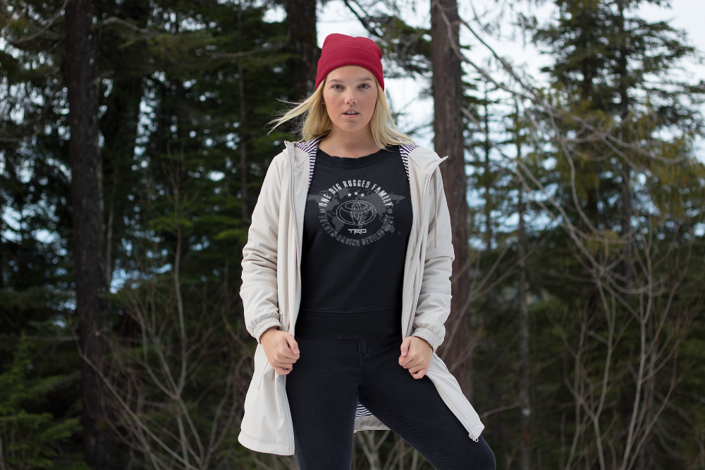 Toyota Long Sleeve Tee One Big Rugged Family Black