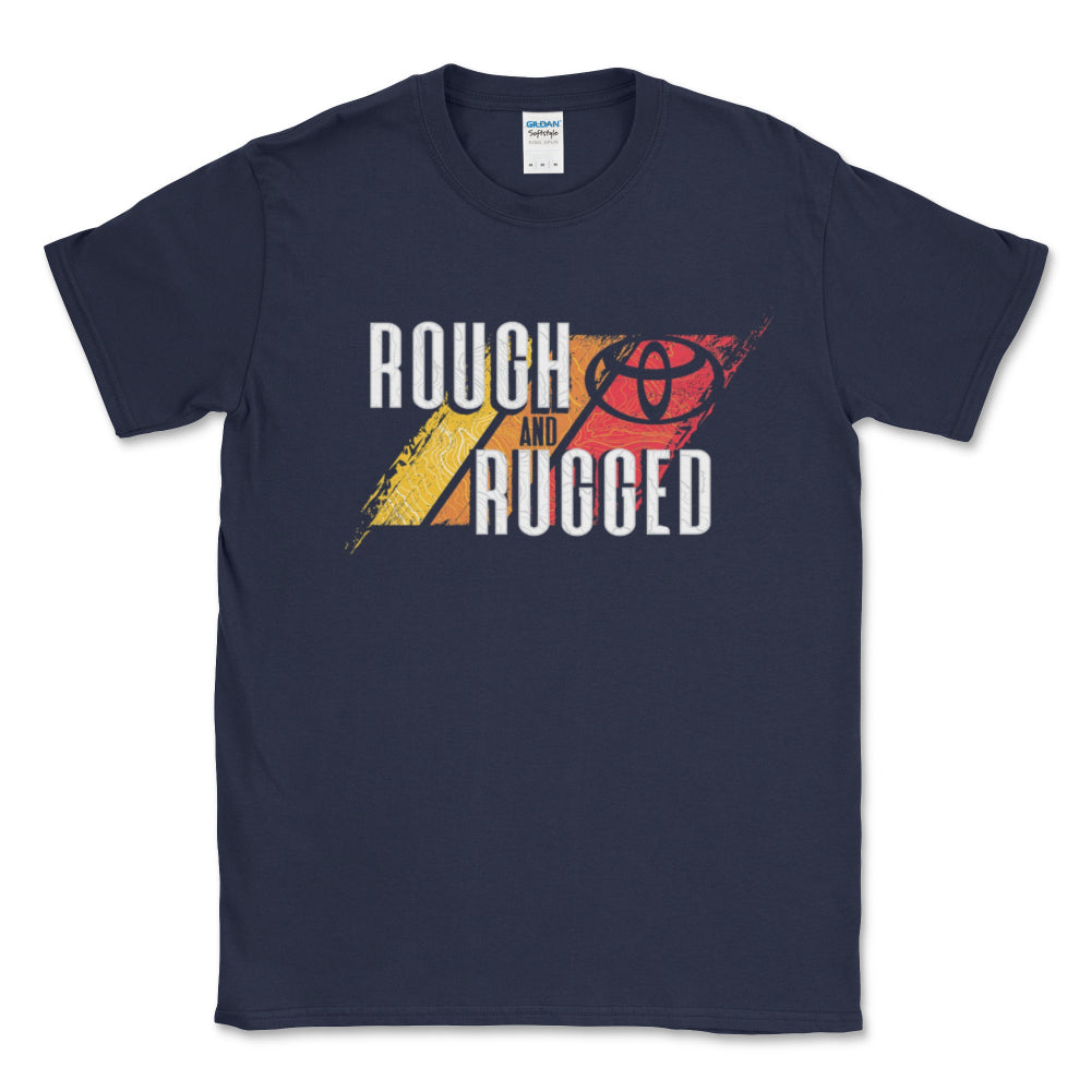 Toyota Men's Big and Tall Rough and Rugged Navy Tee Shirt