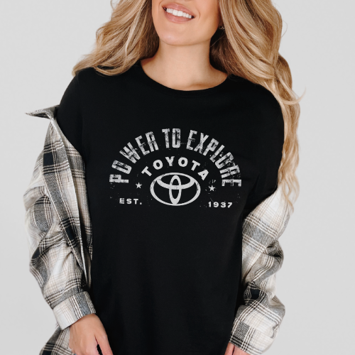 Toyota Power to Explore Long Sleeve Black Tee