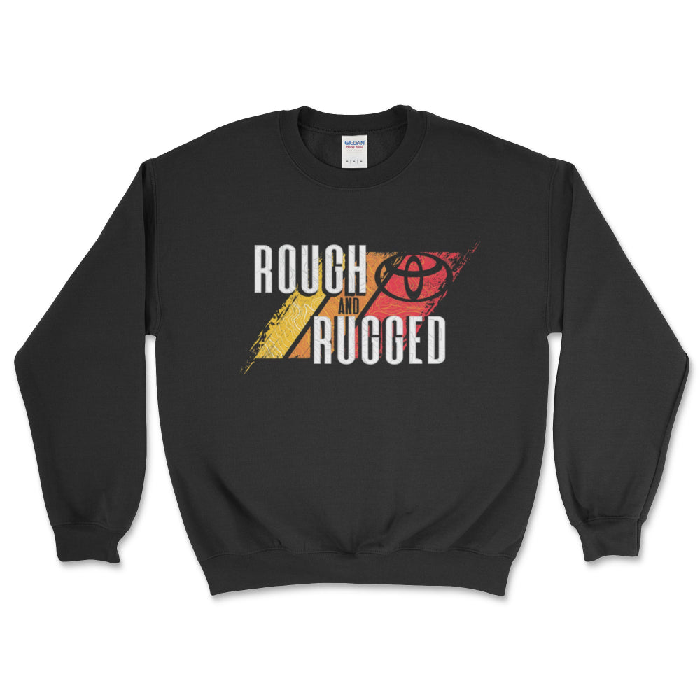 Toyota Rough and Rugged Crewneck Sweatshirt Black