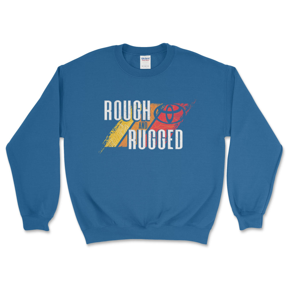 Toyota Rough and Rugged Crewneck Sweatshirt Royal