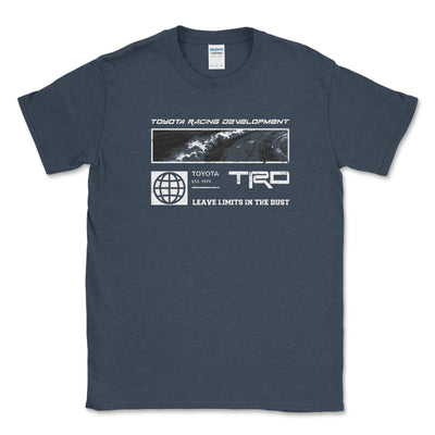 Toyota TRD Leave Limits in the Dust Heather Navy T-shirt