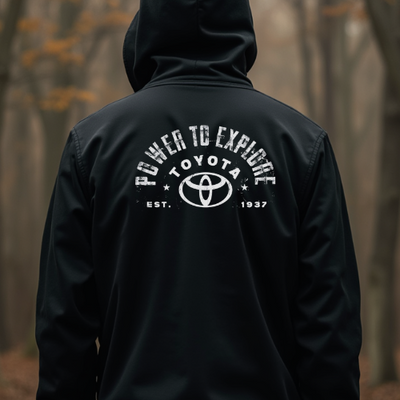 Toyota Zip-Up Hoodie-Power to Explore Est 1937