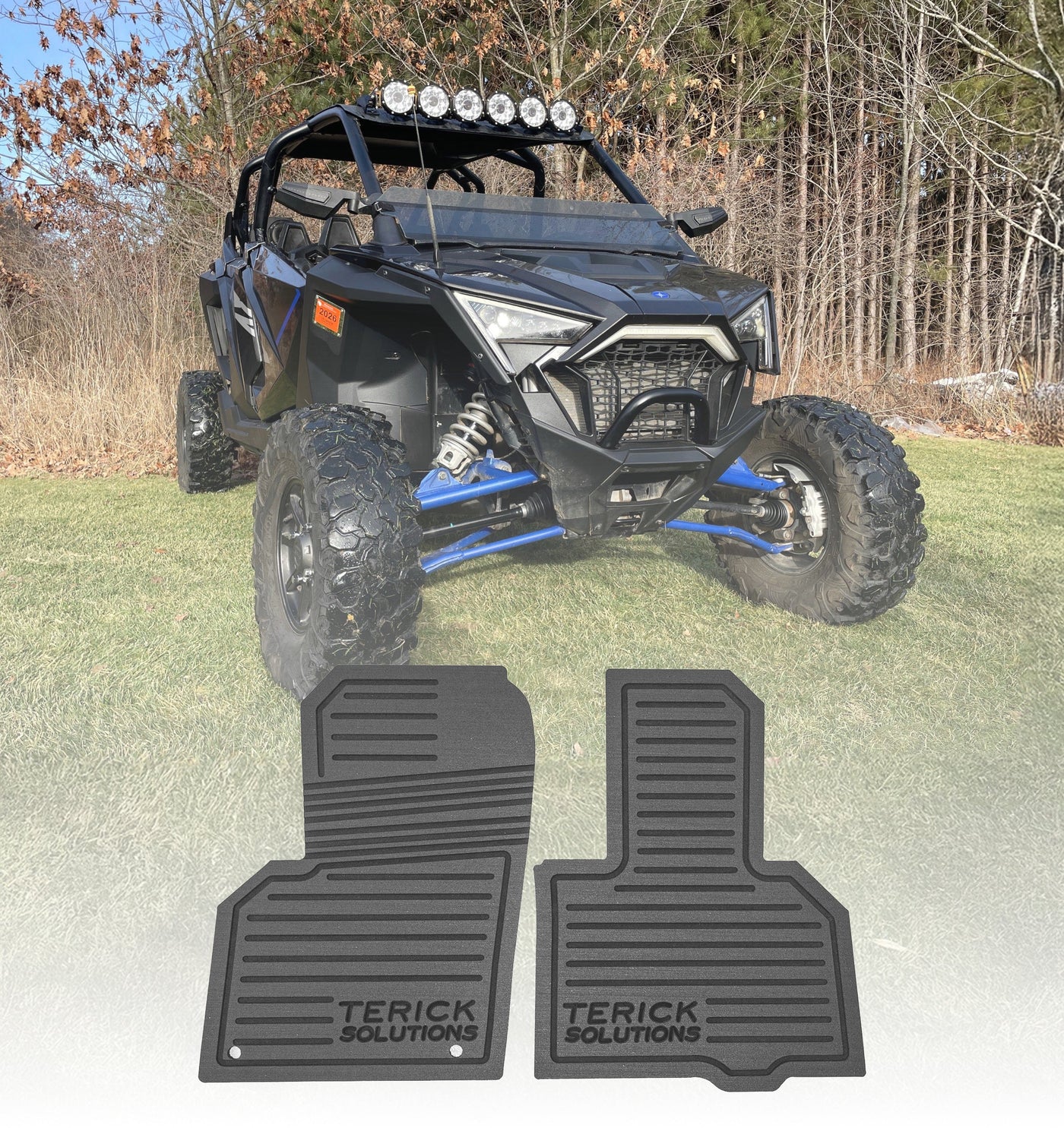 Aftermarket Off Road SXS Rubber Floor Mats-Polaris RZR PRO R