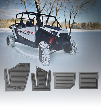 Aftermarket UTV Rubber Floor Mats-Polaris RZR XP 1000