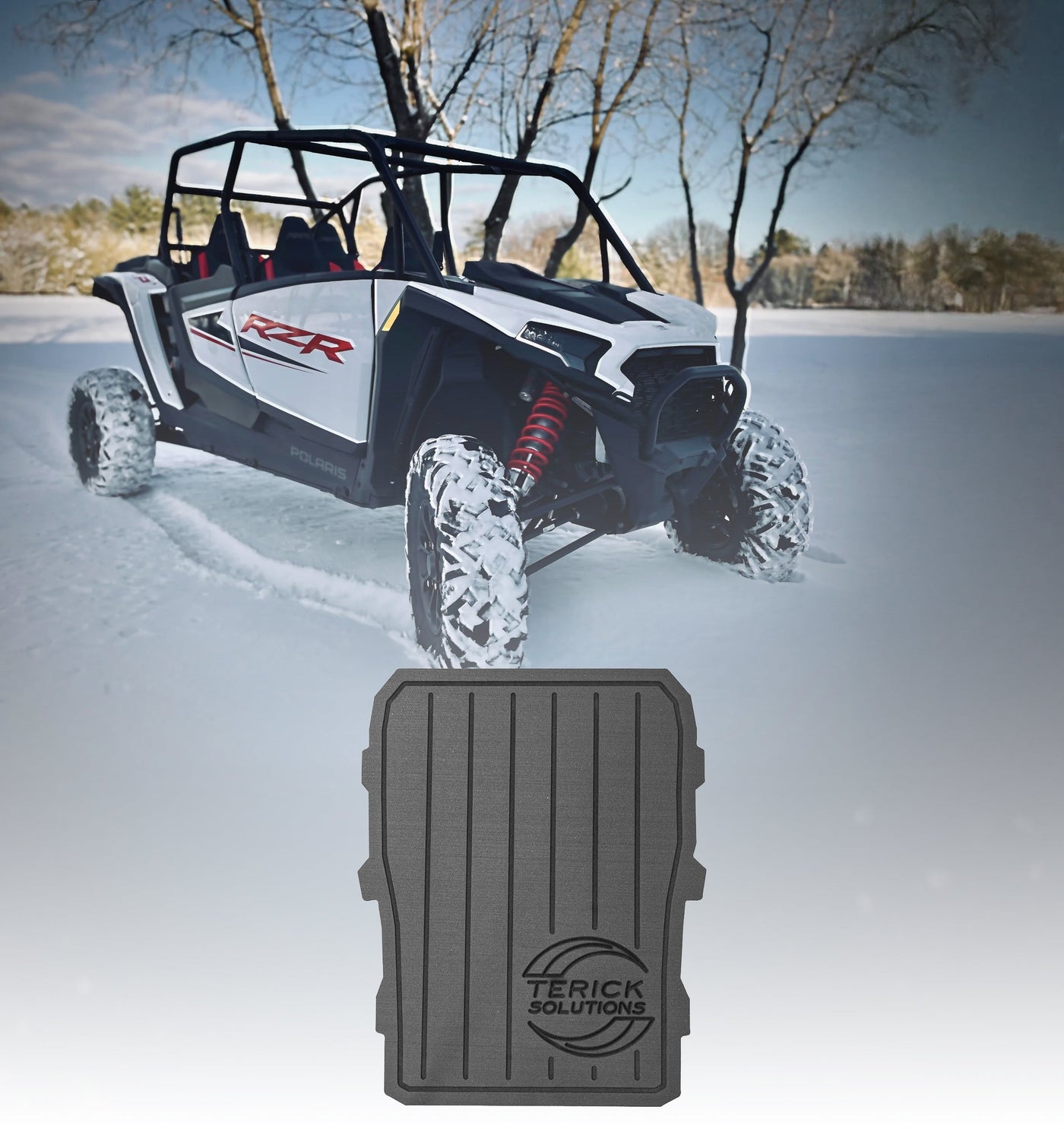 Aftermarket UTV Rubber Floor Mats-Polaris RZR XP 1000