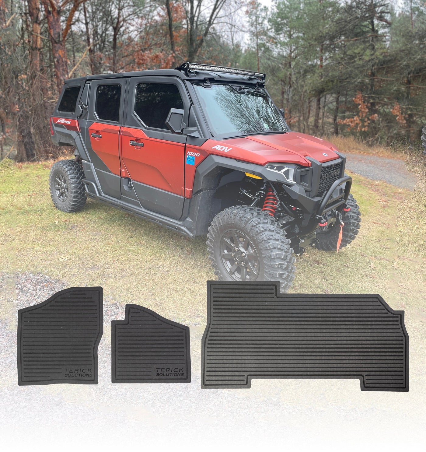 UTV Rubber Floor Mats-Aftermarket Polaris Xpedition