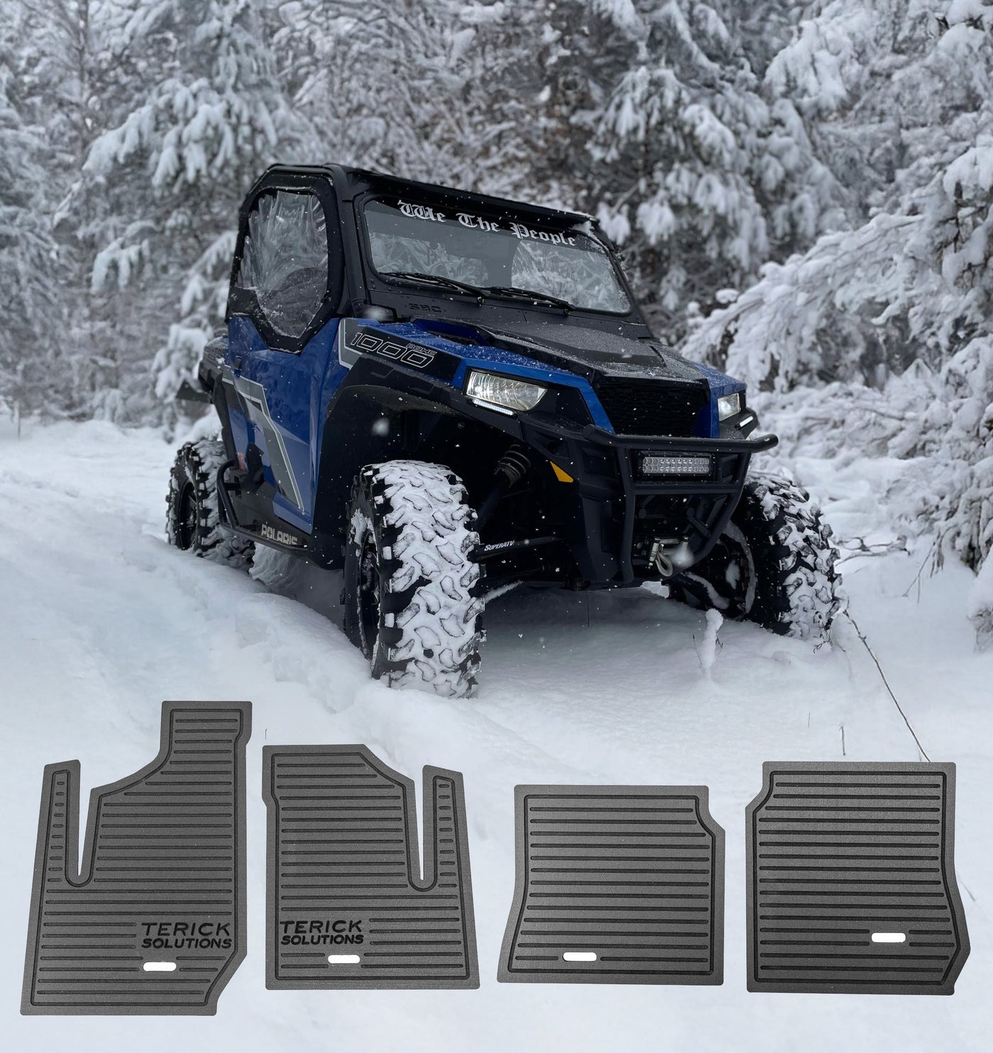 Aftermarket Polaris General Rubber Floor Mats