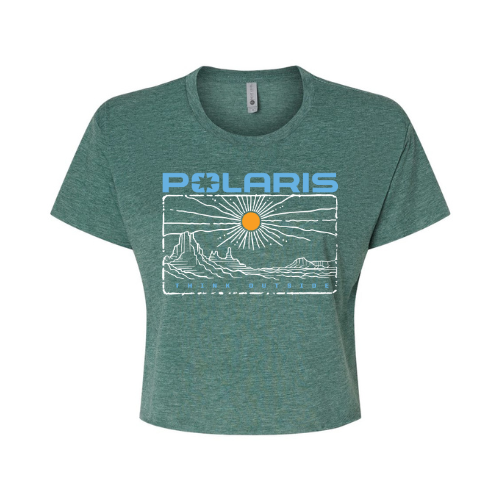 Polaris Women's Think Outside Crop Top - Goats Trail Off-Road Apparel Company