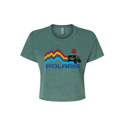 Women's Polaris SXS Adventure Ready Crop Top - Goats Trail Off-Road Apparel Company