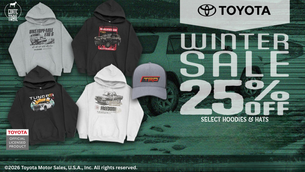 Winter Sale Toyota Merchandise 2026 Goats Trail