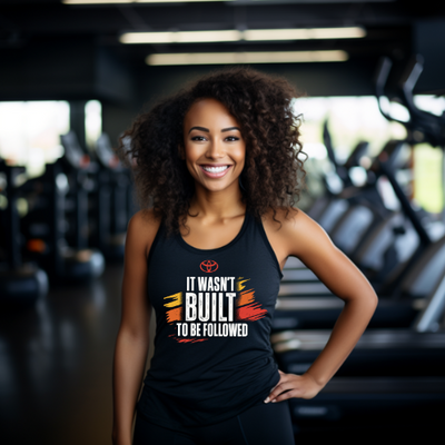 Women's Toyota It Wasn't Built to be Followed Black Tank Top