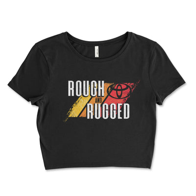 Women's Toyota Rough and Rugged Black Crop Top