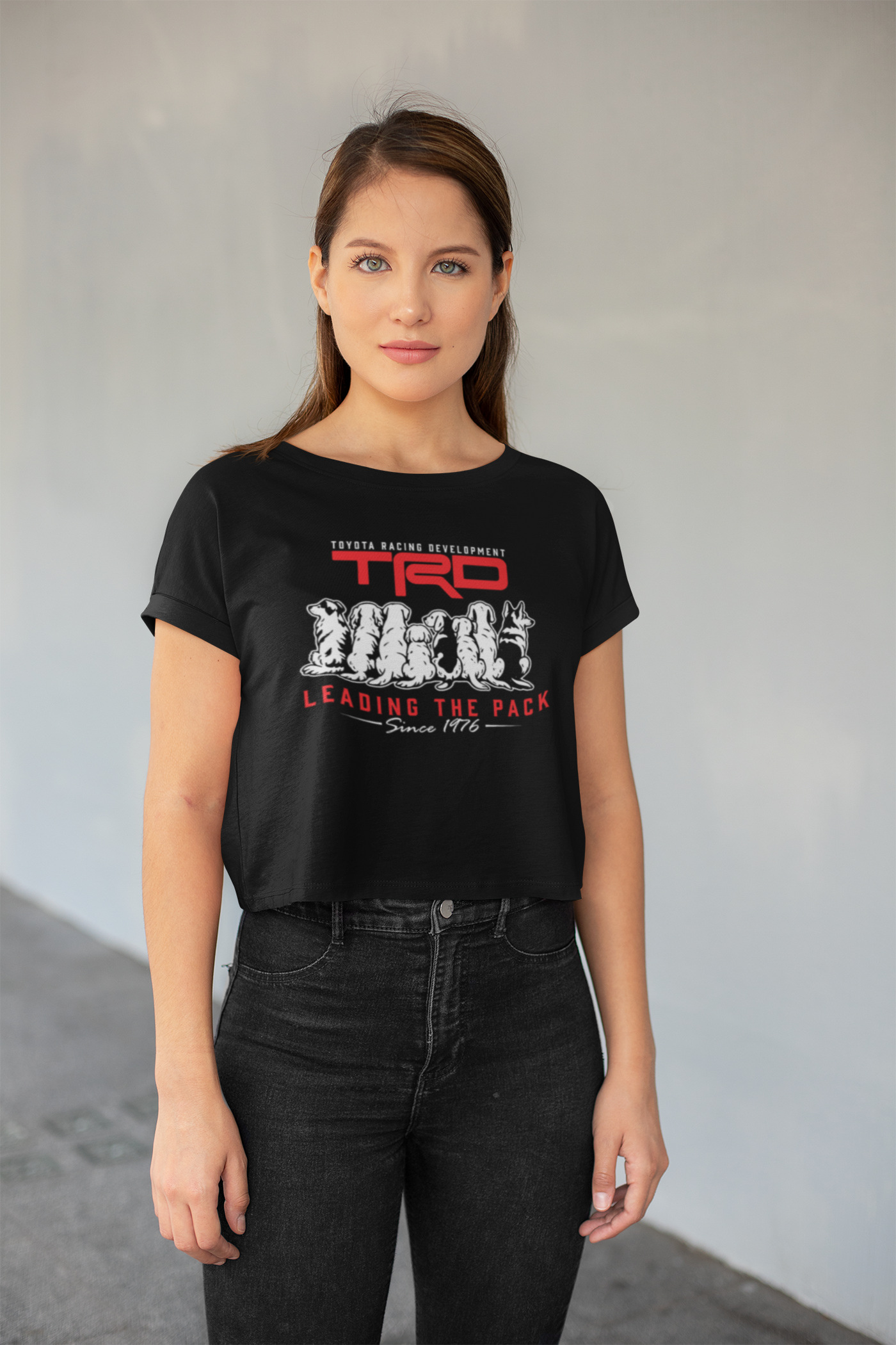 Women's Toyota TRD Black Crop Top