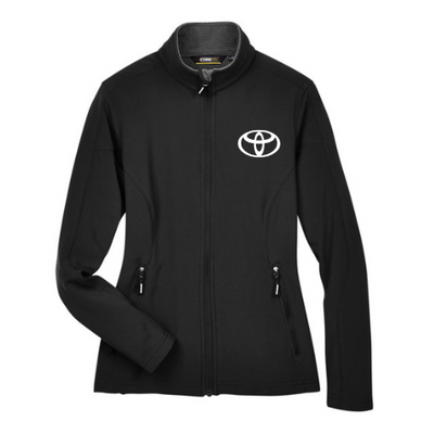 Women's Toyota White Logo Lightweight Black Jacket