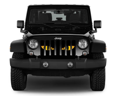 Yellow Chaos Eyes Jeep Grille Insert