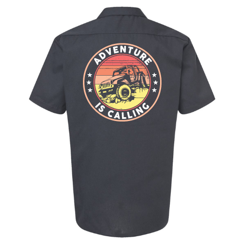 Adventure is Calling Dickies Work Shirt - Goats Trail Off-Road Apparel Company