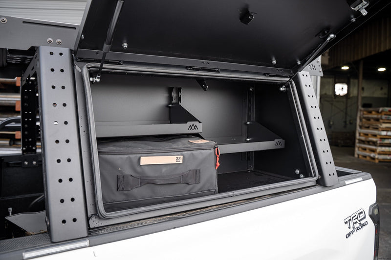 Aluminum Bed Rack Storage Box - Toyota Tacoma - Goats Trail