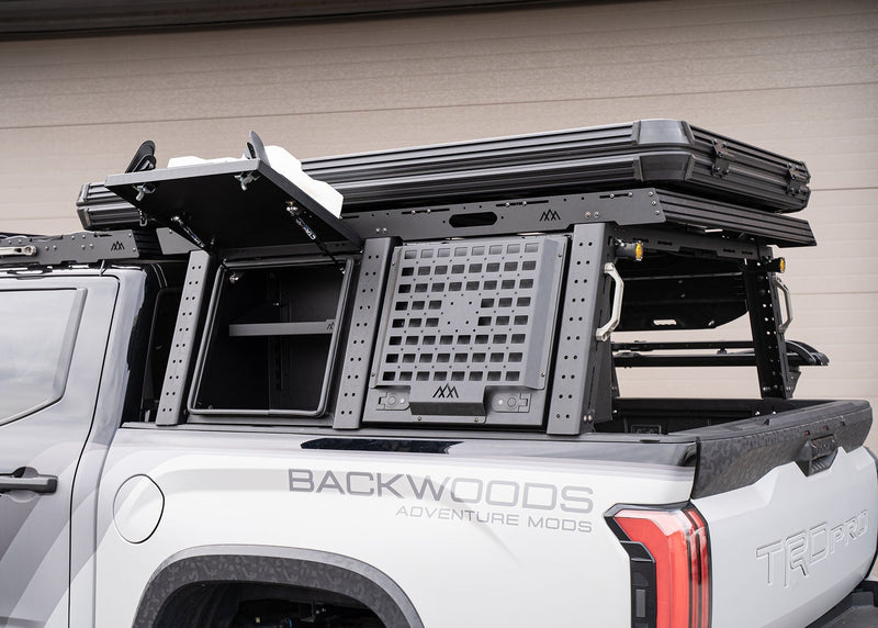 Aluminum Bed Rack Storage Box - Toyota Tundra - Goats Trail