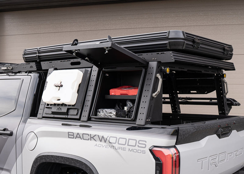 Aluminum Bed Rack Storage Box - Toyota Tundra - Goats Trail