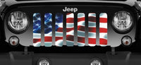American Flag Patriotic Wave Grille Insert - Made in the USA! - Goats Trail