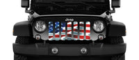 American Flag Patriotic Wave Grille Insert - Made in the USA! - Goats Trail