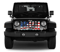 American Flag Patriotic Wave Grille Insert - Made in the USA! - Goats Trail