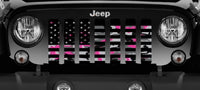 American Flag Pink Camo Grille Insert - Goats Trail