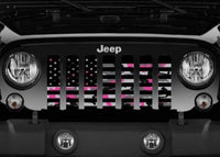 American Flag Pink Camo Grille Insert - Goats Trail