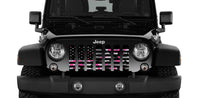 American Flag Pink Camo Grille Insert - Goats Trail
