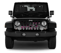 American Flag Pink Camo Grille Insert - Goats Trail