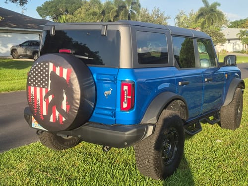 American Flag Sasquatch Spare Tire Cover - Goats Trail