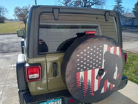 American Flag Sasquatch Spare Tire Cover - Goats Trail