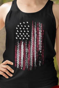 American Flag Tire Tread Duck Women&