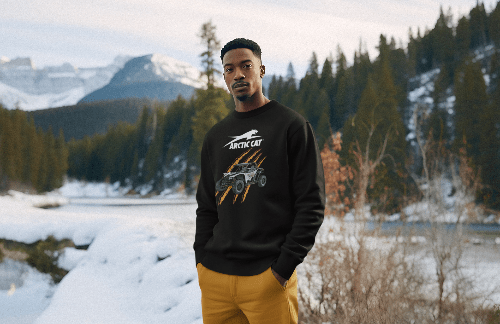 Arctic Cat® Off Road Wildcat XX™ Orange Claw Mark Sweatshirt Crewneck Sweatshirt