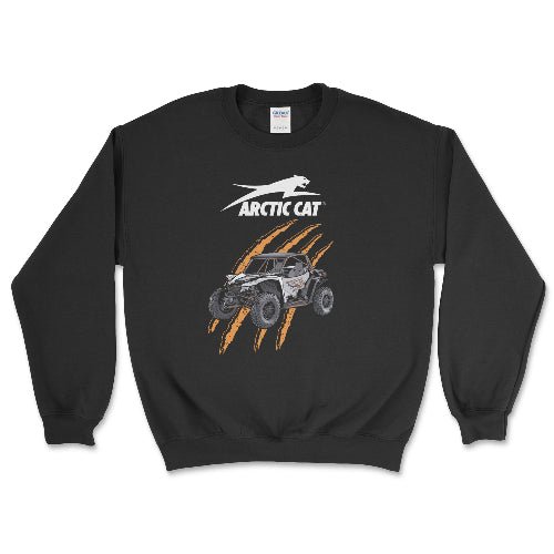 Arctic Cat® Off Road Wildcat XX™ Orange Claw Mark Sweatshirt Black / Small Crewneck Sweatshirt