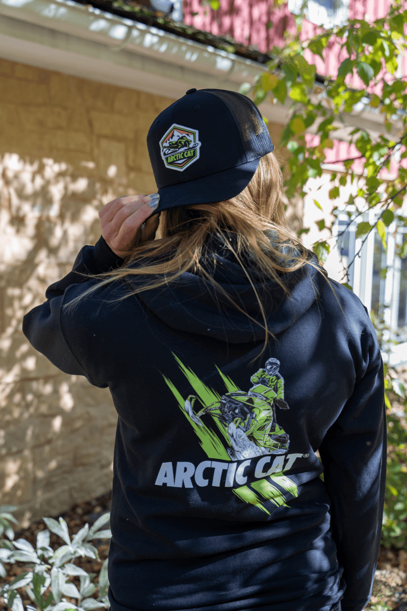 Arctic Cat Snowmobile Zip-Up Hoodie - Goats Trail