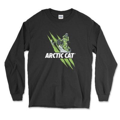 Arctic Cat® Snowmobile ZR800 Long Sleeve Tee-Spirit of the Cat Small / Black Long-Sleeve T-shirt