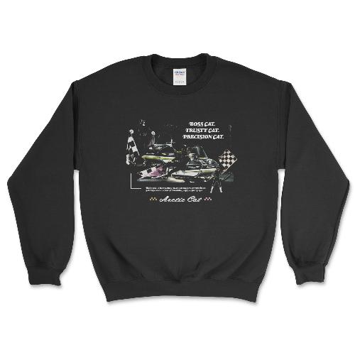Arctic Cat® Vintage Boss Cat. Trusty Cat. Precision Cat. Sweatshirt Black / Small Crewneck Sweatshirt