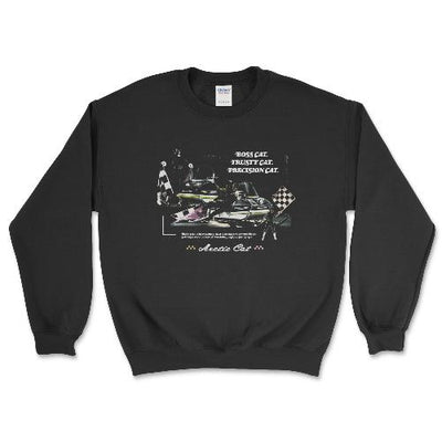 Arctic Cat® Vintage Boss Cat. Trusty Cat. Precision Cat. Sweatshirt Black / Small Crewneck Sweatshirt