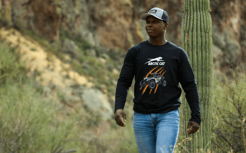 Arctic Cat Wildcat XX Side - by - Side Long Sleeve Tee - Goats Trail