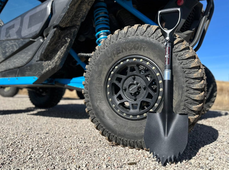 ATV/UTV Krazy Beaver Shorty Shovel (Textured Black/Black) - Goats Trail