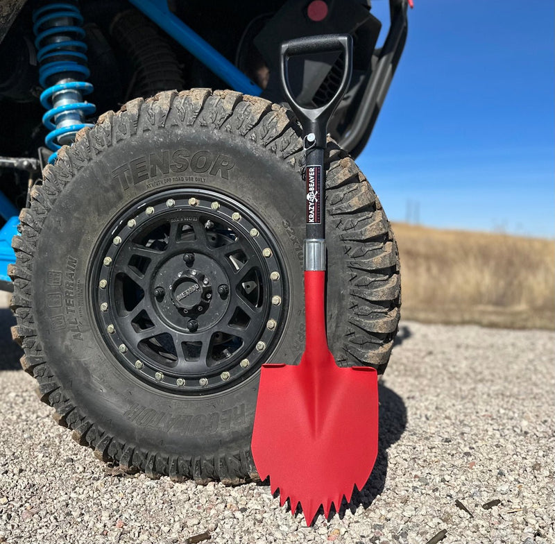 ATV/UTV Krazy Beaver Shorty Shovel Textured Red/Black - Goats Trail