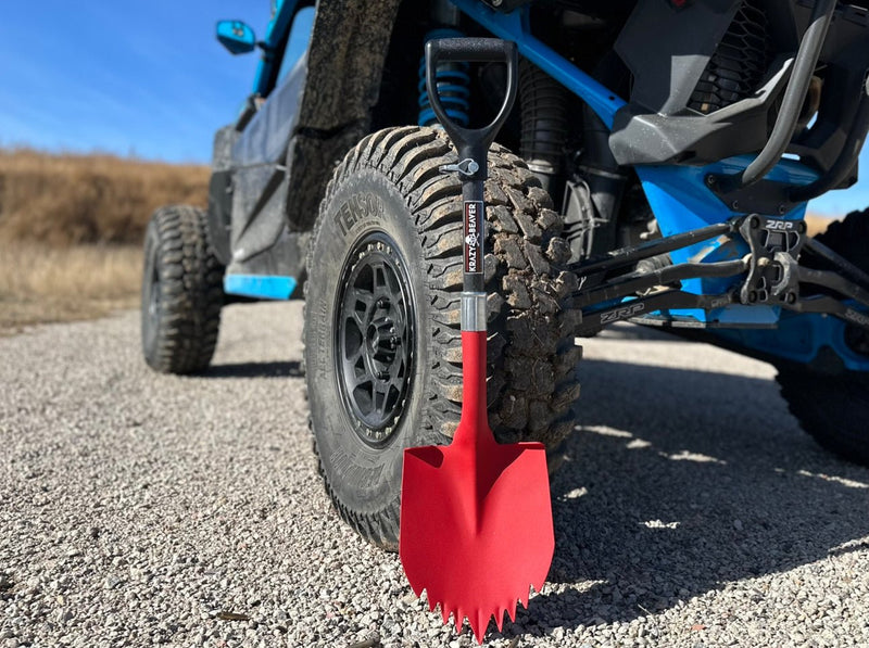 ATV/UTV Krazy Beaver Shorty Shovel Textured Red/Black - Goats Trail